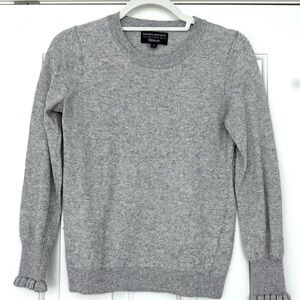 Banana Republic Filpucci Merino Wool Crewneck Sweater in Light Gray - Size S
